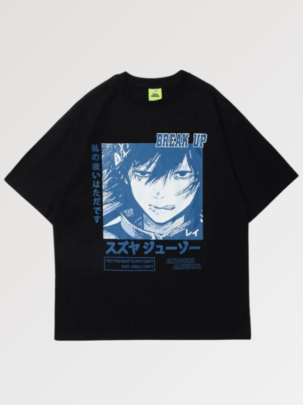 playera negra japanese cut akaiwa