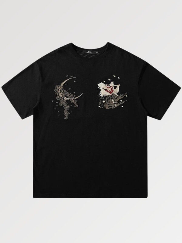 playera negra japanese embroidered kadoma 2