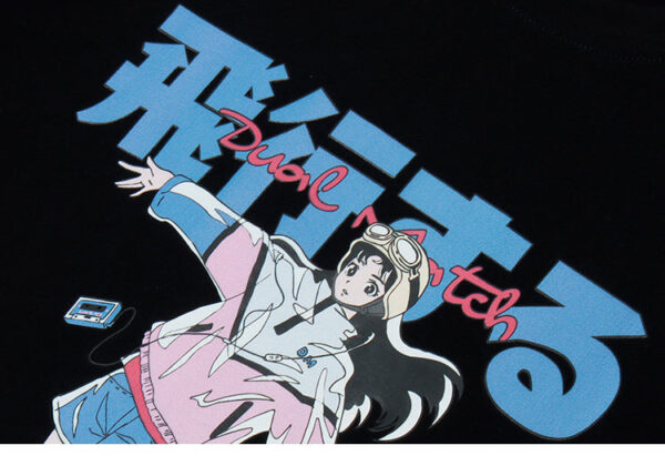 playera negra japanese girl anekomi 2