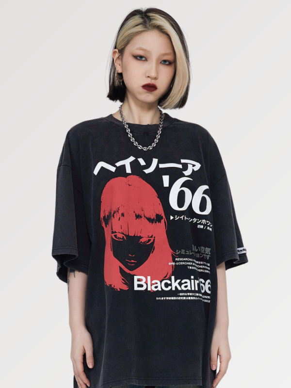 playera negra japanese manga habikino 3