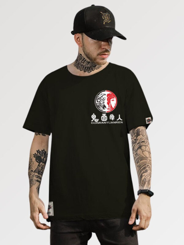 playera negra japanese print yuanren 2