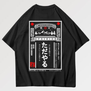 playera negra japanese writing takaishi