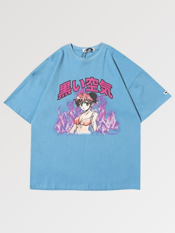 playera negra otaku amanga girl 3