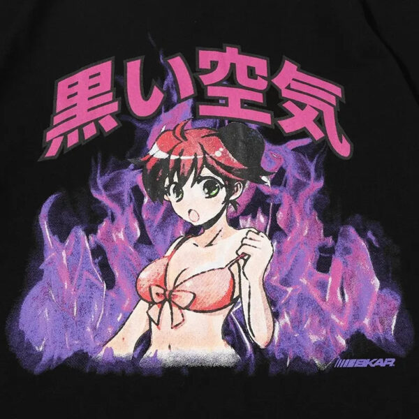 playera negra otaku amanga girl 5