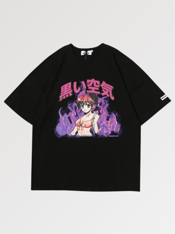 playera negra otaku amanga girl