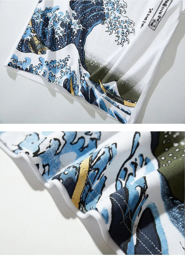 playeras japanese wave hokusai 3