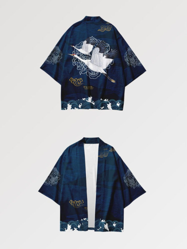 ropa de calle haori patron tsuru 3