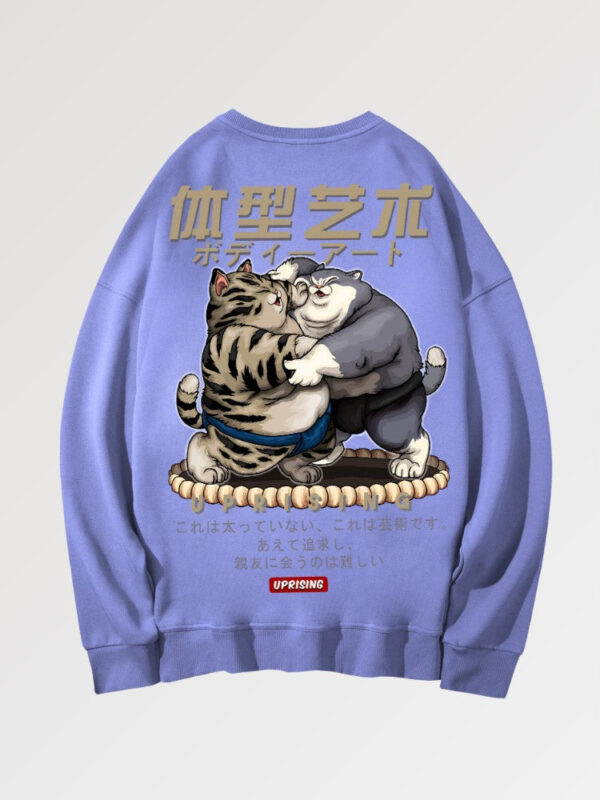 sudadera blanca gatitos gordos hamatesano 4