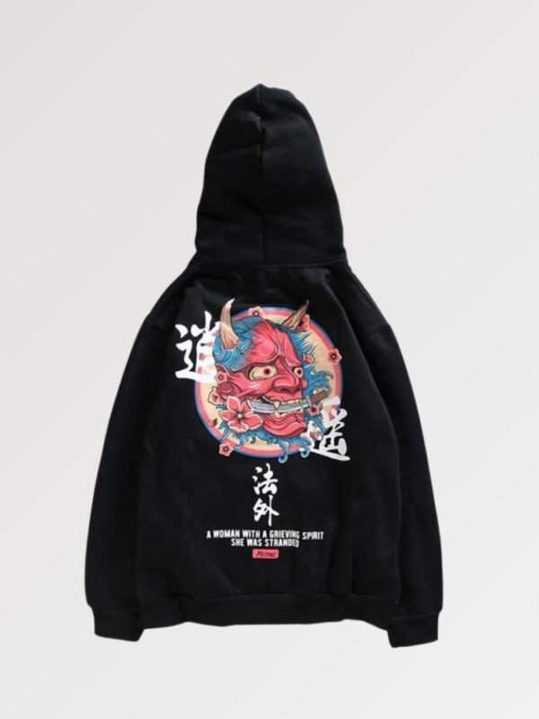 sudadera gris yokai 2