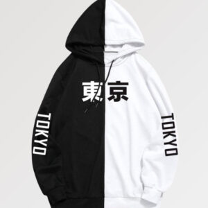 sudadera negra blanca akihabara