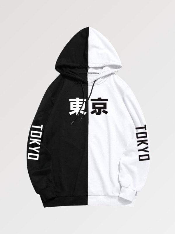 sudadera negra blanca akihabara